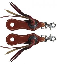 Showman scalloped slobber straps with easy scissor snap attachment
